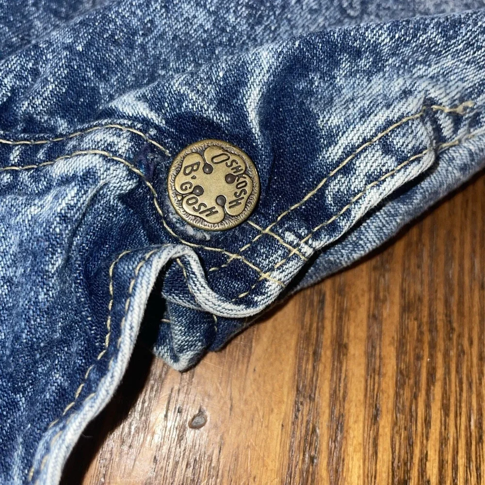 OshKosh B'Gosh 90s Stonewash Vintage Jean Skirt‎ Jumper 18 mo